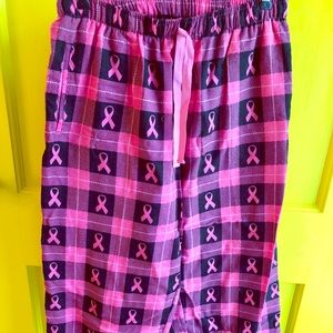 Breast Cancer Ribbon Pajama Pants